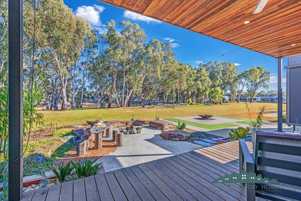 Deck and firepit area