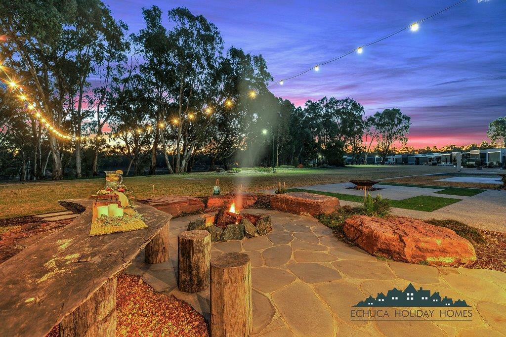 Firepit and dining area 2